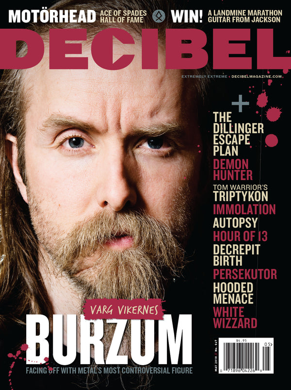Decibel Magazine cover with Burzum
