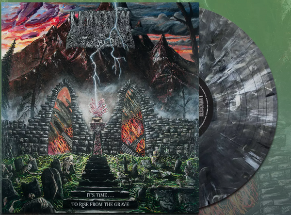 Undeath - It's Time... To Rise From the Grave DECIBEL EXCLUSIVE HEADSTONE GREY SPLATTER COLOR VINYL
