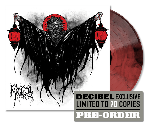 KRIEG - RUINER DECIBEL EXCLUSIVE RED WITH BLACK MARBLE SMOKE VINYL