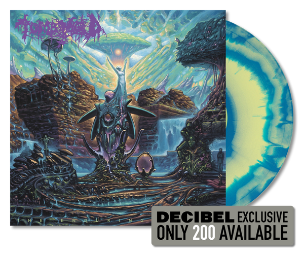 TOMB MOLD - THE ENDURING SPIRIT (DECIBEL EXCLUSIVE EASTER YELLOW / AQUA BLUE MERGE VINYL)