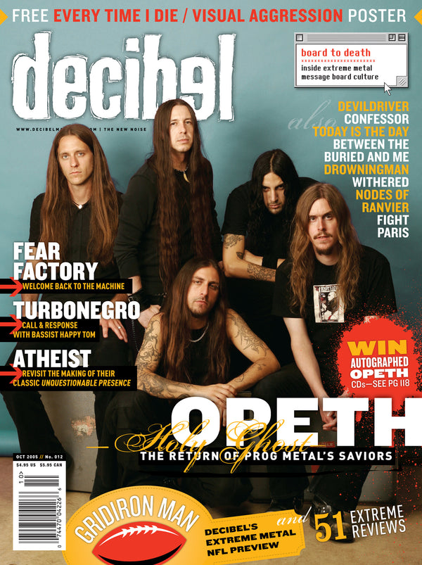 Decibel magazine cover with Opeth
