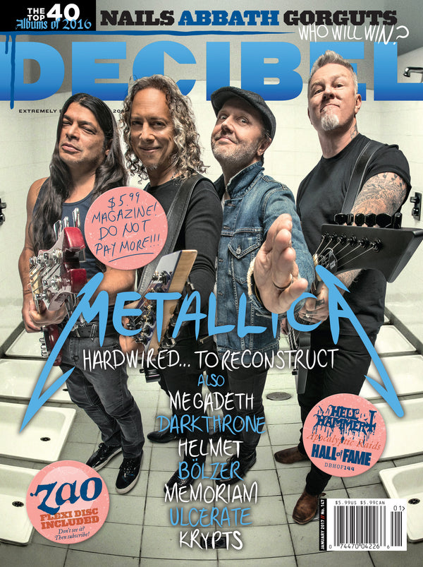 Cover of Decibel Magazine featuring Metallica