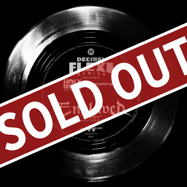 enslaved flexi disc with sold out banner