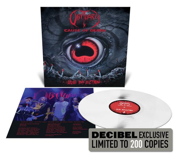 Obituary - Cause of Death: Live Infection DECIBEL-EXCLUSIVE WHITE VINYL
