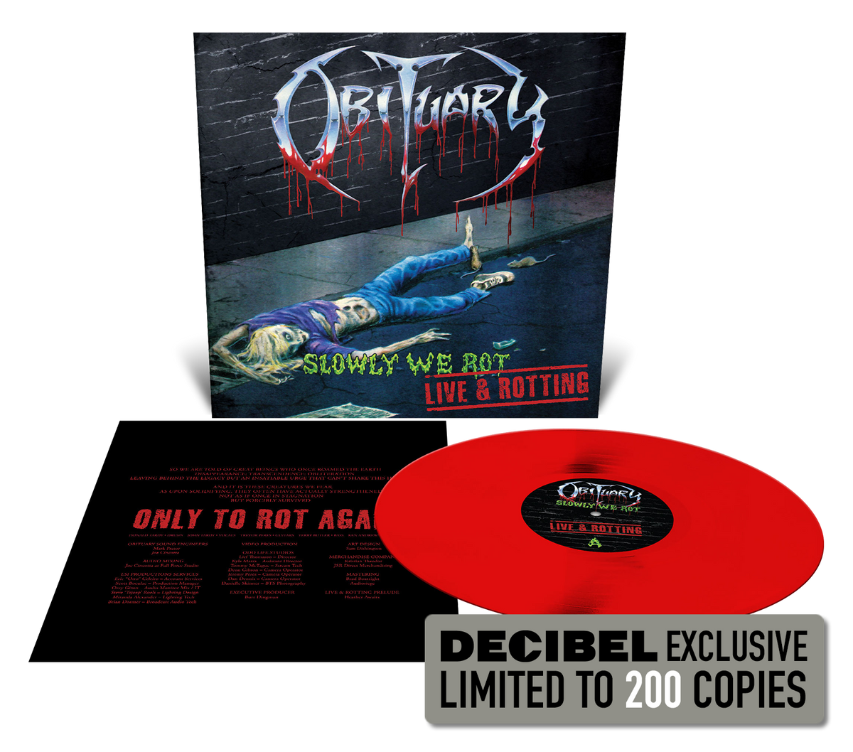 Obituary - Slowly We Rot: Live and Rotting DECIBEL-EXCLUSIVE BLOOD RED