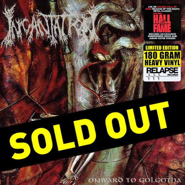 INCANTATION - ONWARD TO GOLGOTHA DECIBEL HALL OF FAME LP