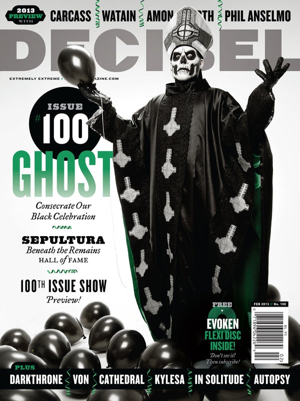 Decibel magazine cover with Ghost