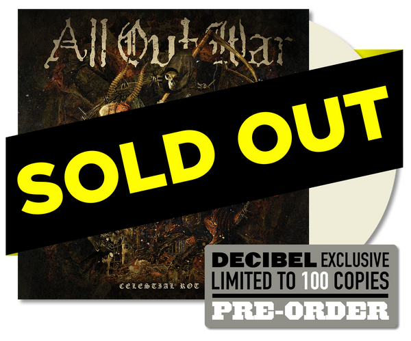 All Out War - Celestial Rot BONE WHITE DECIBEL EXCLUSIVE COLORED VINYL