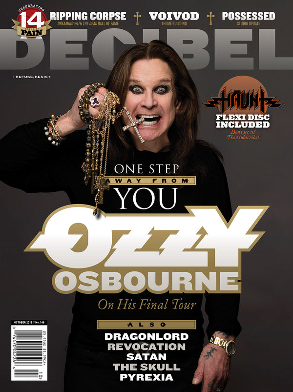 Magazine cover featuring Ozzy Osbourne with text about his final tour.