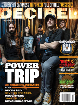 Decibel magazine cover featuring Power Trip