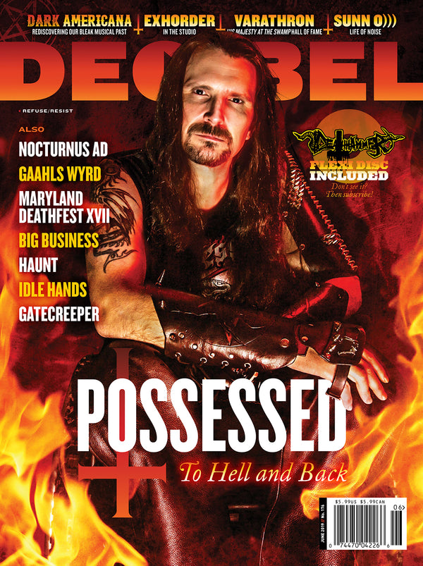 Decibel Magazine cover featuring Possessed
