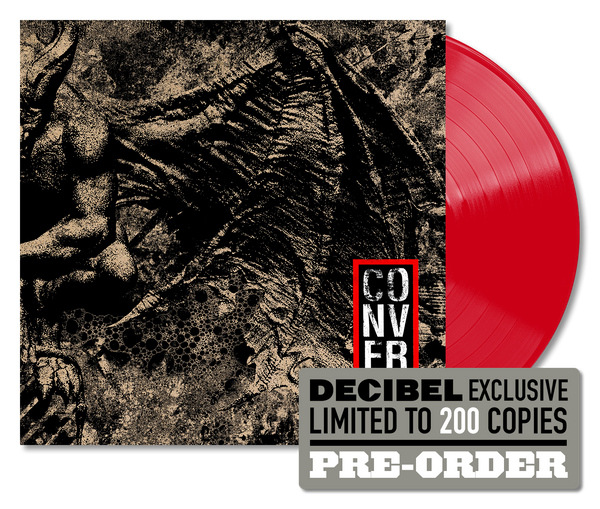 CONVERGE - LOVE IS NOT ENOUGH [DECIBEL EXCLUSIVE BLOOD ROSE RED VINYL WITH A FOLDED SILKSCREEN COVER BY VOCALIST JACOB BANNON]