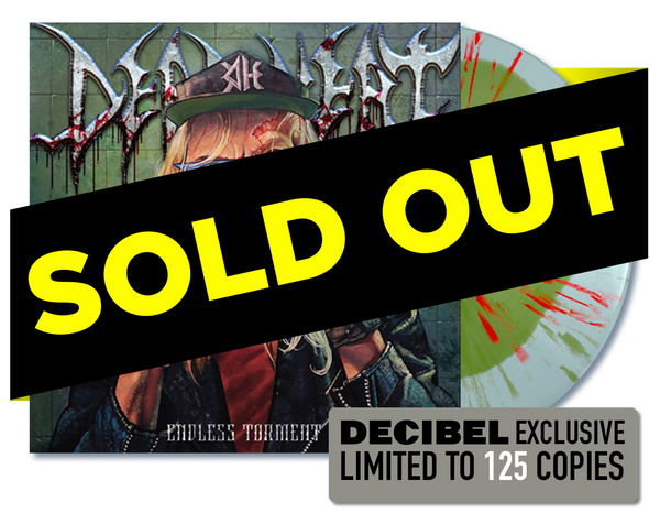 DEAD HEAT - ENDLESS TORMENT EP CLEAR GREEN INSIDE ULTRA CLEAR W/ CLEAR GREEN & SOLID RED SPATTER COLORED VINYL