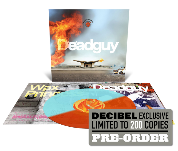 DEADGUY  - NEAR-DEATH TRAVEL SERVICES (DECIBEL EXCLUSIVE BURNT ORANGE + LIGHT BLUE HALF & HALF VINYL)