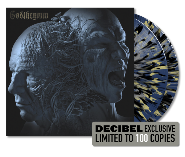 GODTHRYMM - DISTORTIONS DECIBEL EXCLUSIVE BLUE VINYL WITH GOLD, BLACK & SILVER SPLATTER