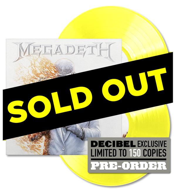 MEGADETH - MEGADETH [DECIBEL EXCLUSIVE RADIOACTIVE YELLOW COLORED VINYL]