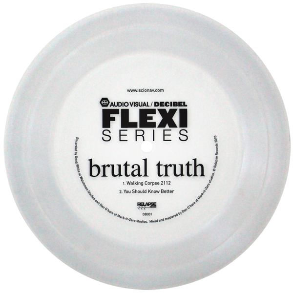 Decibel flexi series Brutal Truth flexi disc