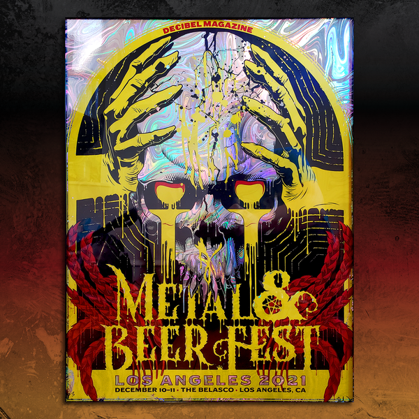 Decibel Metal & Beer Fest Los Angeles 2021 Official Show Poster (Deluxe Foil Print)