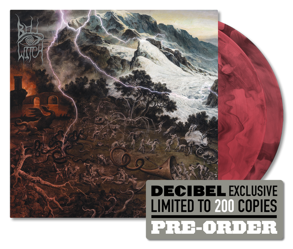 BELL WITCH - FUTURE'S SHADOW PART 1: THE CLANDESTINE GATE DECIBEL EXCLUSIVE RED WITH BLACK GALAXY  COLORED VINYL PREORDER