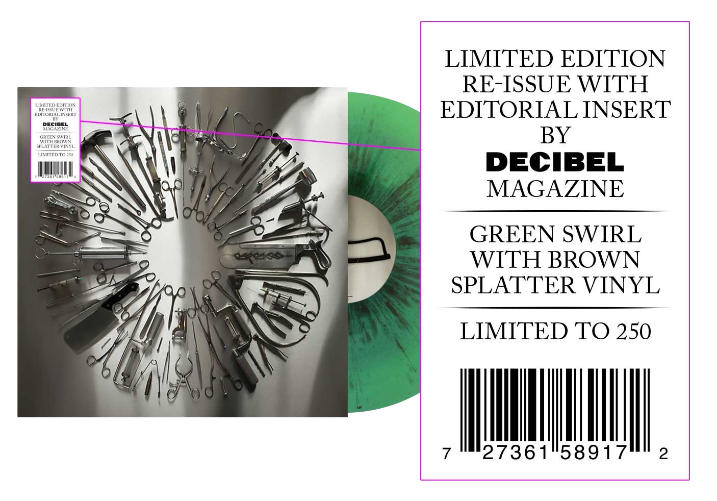 Carcass - Surgical Steel ALBUM OF THE DECADE EDITION LP REPRESS