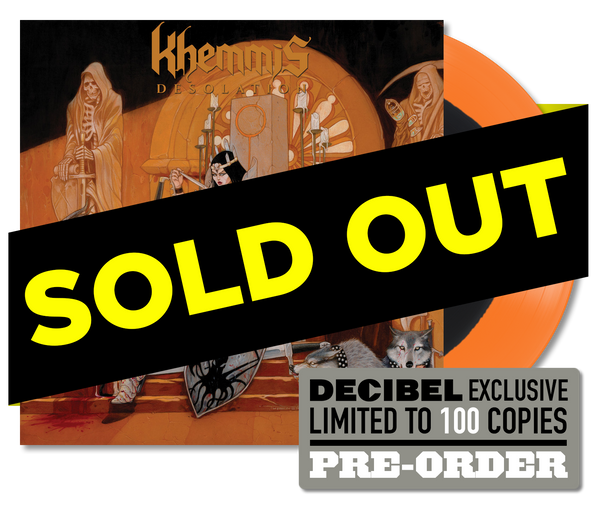Khemmis – Desolation reissue DECIBEL EXCLUSIVE BLACK INSIDE ORANGE CRUSH VINYL