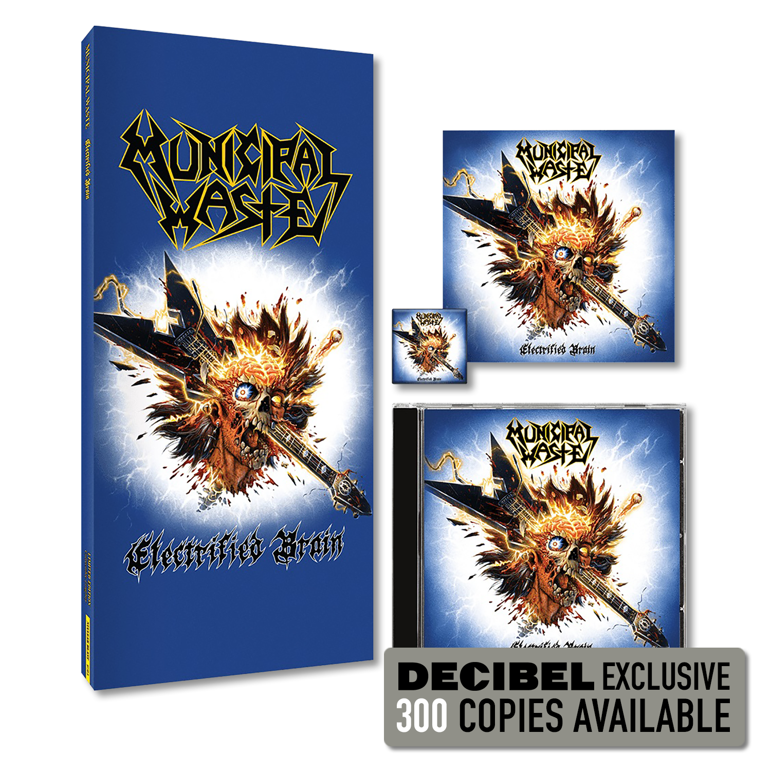 Municipal Waste - Electrified Brain Limited Edition CD Longbox