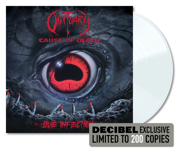 Obituary - Cause of Death: Live Infection DECIBEL-EXCLUSIVE WHITE VINYL